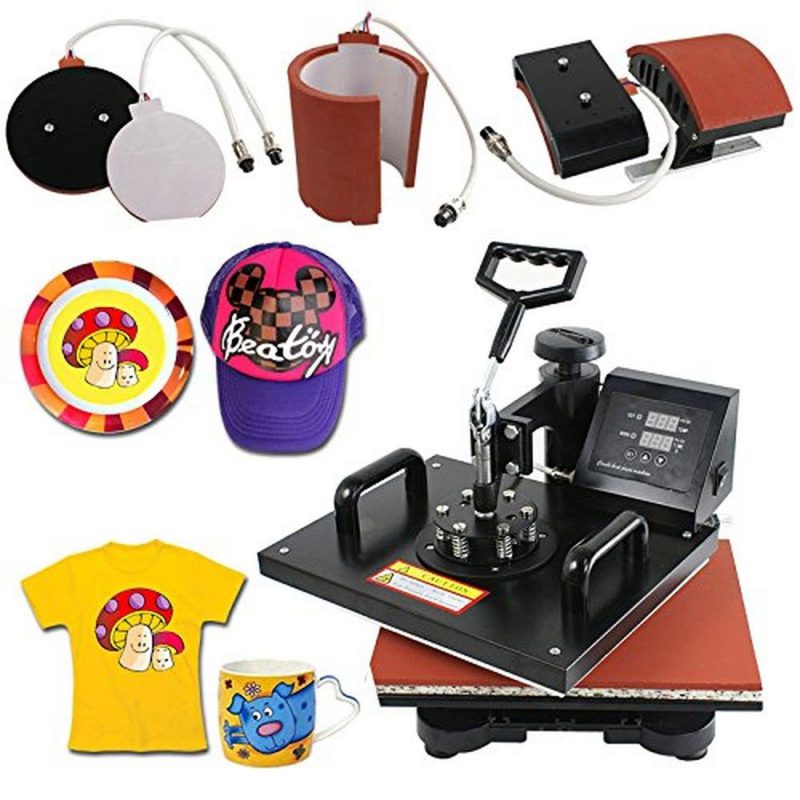 Catalog 7 Zeny Professional 5 In 1 12" X 15" Multifunction Sublimation Combo Heat Press..