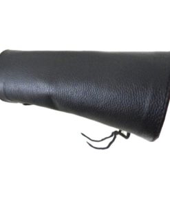 Alternative view of Double Leather Laces Wristband Arm Band Hand Gauntlet Cuff Black New Pair