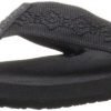 Reef Women's Sandy Flip-Flop Sandal Black / Black 8 B(M) Us 4 57 d8be83bd e1d2 4488 9744 6f759d4e7458