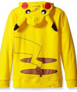 Alternative view of Pokemon Boys' Pikachu Costume Hoodie Yellow Little Boys Small/4