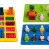 Lucentee Silly Ice Cube Trays Candy Molds Building Bricks And Figures With Bo..