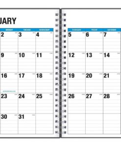Blue Sky 2017 Weekly & Monthly Planner Wire-O Binding 5" X 8" Classic (19578) 13 57 d90bdfe4 75e4 45b1 b656 6258356dd132