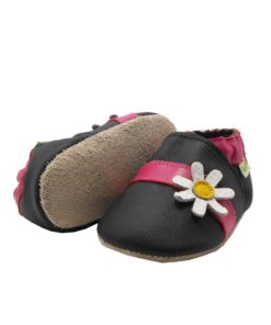 Sayoyo Baby Cute Flower Soft Sole Leather Infant Toddler Prewalker Shoes Black 12 57 d94323b0 cfbd 4125 b85d 819f9d94e157