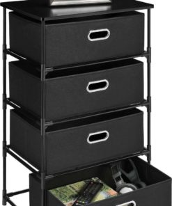 Alternative view of Altra Furniture 4-Bin Storage End Table Black