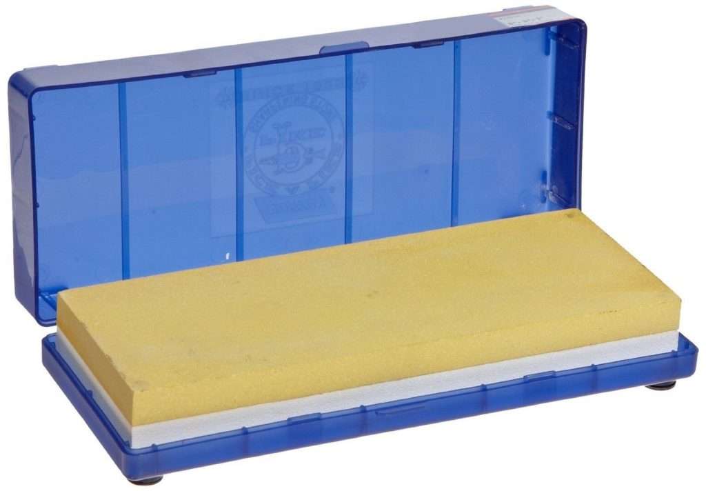 1" x 3" x 8" in Blue Plastic Hinged Box Norton Waterstone 4000 grit 