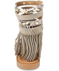 Mari A Women's Pixie Gladiator Fringe Sandal Natural Snake 6 B(M) Us 8 57 dbb6effa f9d0 4793 9bfb 27838f5070b3
