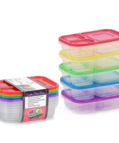 Bento Lunch Box Food Storage Containers For Kids And Adults 5 Containers 3-Co.. 11 57 dbda9764 52c0 4b63 8f7a c15a54e21490