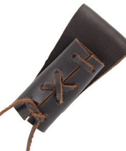 Alternative view of Medieval Chaucer Leather Dagger Frog Brown