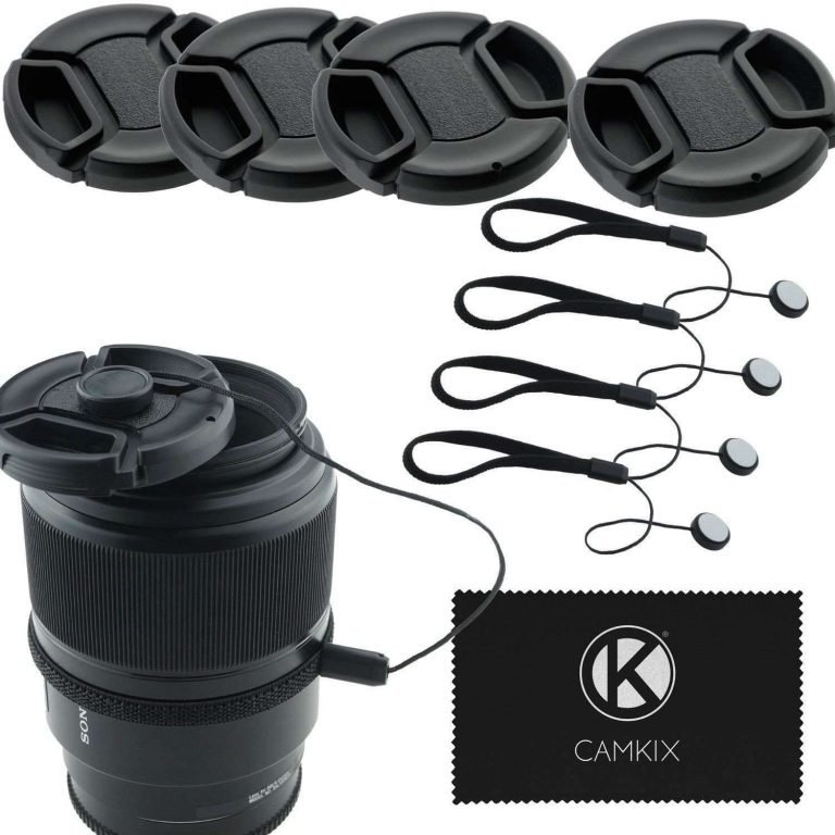 Lens Cap Bundle - 4 Snap-On Lens Covers For Dslr Cameras Including Nikon Cano..