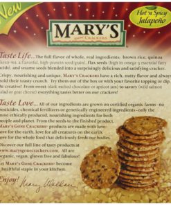 Alternative view of Mary's Gone Crackers Hot 'N Spicy Jalapeno 5.5 Ounce Box (Pack Of 12)