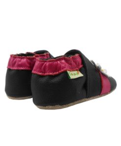 Sayoyo Baby Cute Flower Soft Sole Leather Infant Toddler Prewalker Shoes Black 11 57 df706797 ddfa 4fb7 9ea3 18e5ef67a33e