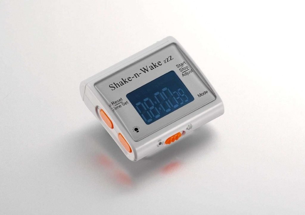 Silent Vibrating Personal Alarm Clock "ShakeNWake" (White) Swiftsly