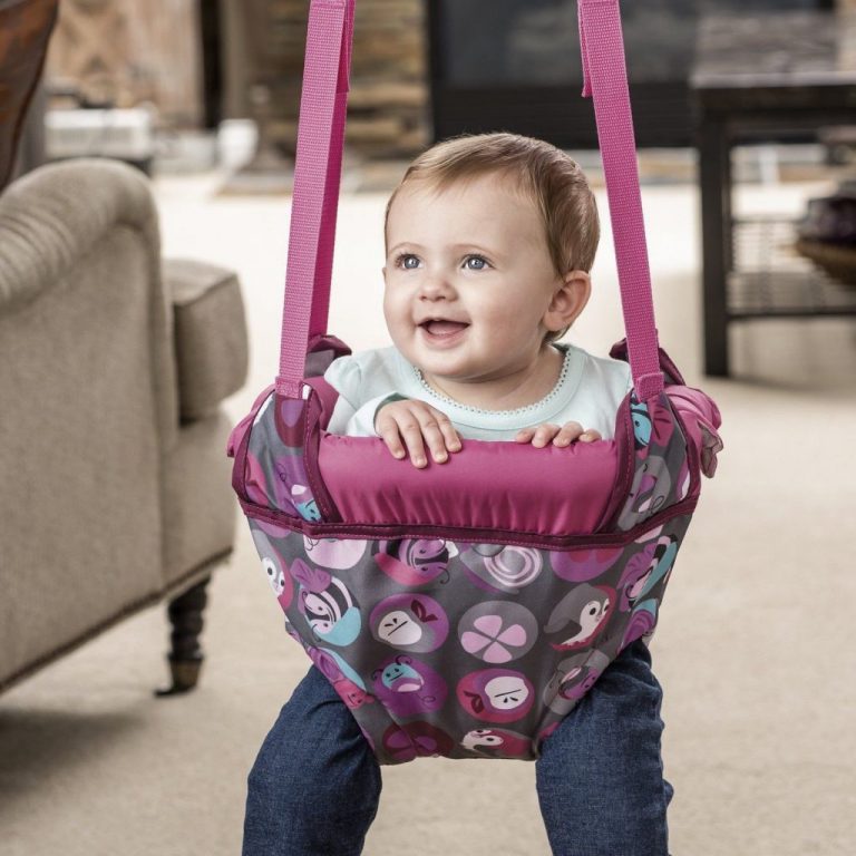 evenflo exersaucer door jumper pink bumbly