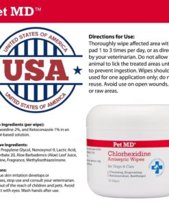 Pet Md - Chlorhexidine Wipes With Ketoconazole And Aloe For Cats And Dogs - 5.. 7 57 e34ee54b 2325 483c 8bbd fb9a7e44bf7a
