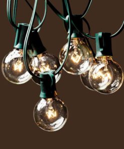 Deneve G40 String Lights With 25 Clear Globe Bulbs - Green 11 57 e357da65 c3e1 4f1d b415 649141428bdb