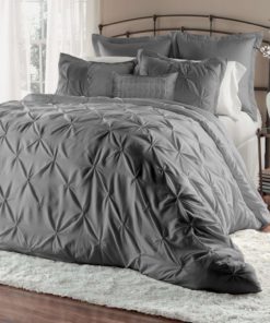 Unique Home 8-Piece Lucilla Pinch Pleat Comforter Set - Fade Resistant Wrinkl..