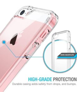 Iphone Se Clear Case Yayan Iphone 5S Hybrid Bumper Case With Ultra Clear Back.. 9 57 e5c9a6a9 8266 4735 88da eb0eda26690f