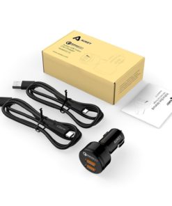 Aukey Car Charger With 36W Dual Quick Charge 2.0 Port & Usb-A To C Cable And .. 14 57 e5cc0c2b cd69 4033 a59d f170888a1b05