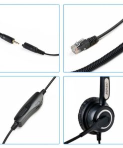 4-Pin Rj9 Binaural Headset Agptek Hands-Free Call Center Headphone For Desk P.. 12 57 e655df88 3258 43f0 9f1e 14f12315ac00