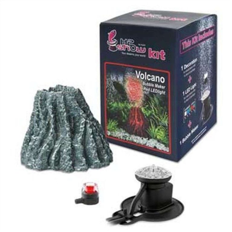 Hydor H2Show Ornament Kit For Aquariums Red Volcano Hydor