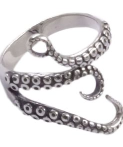Stainless Steel Octopus Tentacle Ring Size Adjustable 9 57 e6de7595 e6ea 44c6 8ed1 b4628931e299