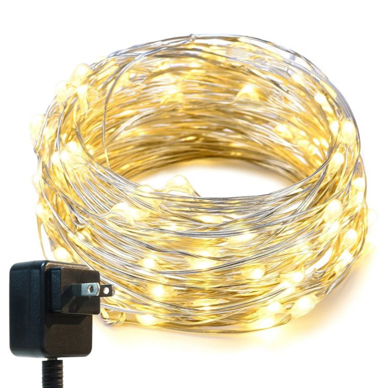 String Lightsoak Leaf 33Ft Led Starry Lights With Ul Certified 3V Power Adapt..