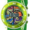 Nickelodeon Kids' Tmn4008 Teenage Mutant Ninja Turtles Watch With Green Rubbe.. 8 57 e7224710 8949 4f6e b51d be2accbc211d