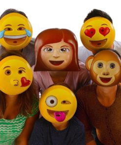 Emoji Universe : Emoji Vacuform Party Masks (Pack Of 6) 6 57 e83b4fd7 44b7 4399 9807 2f0b1b0e21f6