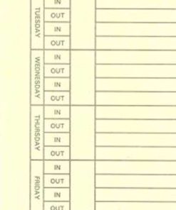 Alternative view of (200) Time Cards Weekly 1-Sided Blank Back 3-3/8" X 9" For Amano Acroprint Co..