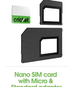 Cricket Wireless Complete Starter Pack: Nano Sim Card With Standard & Micro A.. 7 57 e90e33a6 2689 426b afef 02b6c07aaf04
