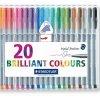 Staedtler 334Sb20Bk Triplus Fineliner Pens .3Mm Metal Clad Tip 20/Pk Assorted