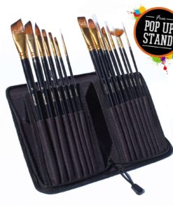 Craftamo Art Paint Brush Set For Watercolor Acrylics Oil & Face Painting - 15.. 8 57 e9618ec2 d466 424c af72 17fbd1dc4b7f