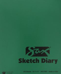 Sax Artists Sketch Diary - 8 1/2 X 11 Inches - 100 Sheets Per Pad - White