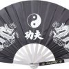 Bladesusa Kung Fu Fighting Fan Black Metal Frame