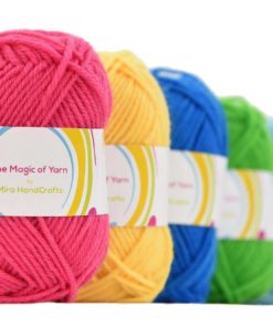 Premium Yarn Pack - 8 Acrylic Rainbow Color Yarn Skeins - Excellent For Small.. 11 57 ecb40d0b a813 4d7e bde9 9063d9b75f15