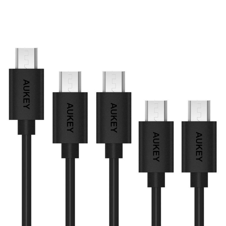 Aukey Quick Charge Micro Usb Cable 5 Pack(6.6Ft 3.3Ft 1Ft) For Galaxy S6/S7/E..