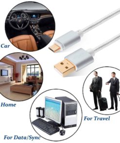 Charger For Samsung Galaxy 2 Pack 6Ft Gold Plated Long Braided Nylon High Spe.. 12 57 ecfa46eb 2957 4403 94a4 1c20b8fbb60e