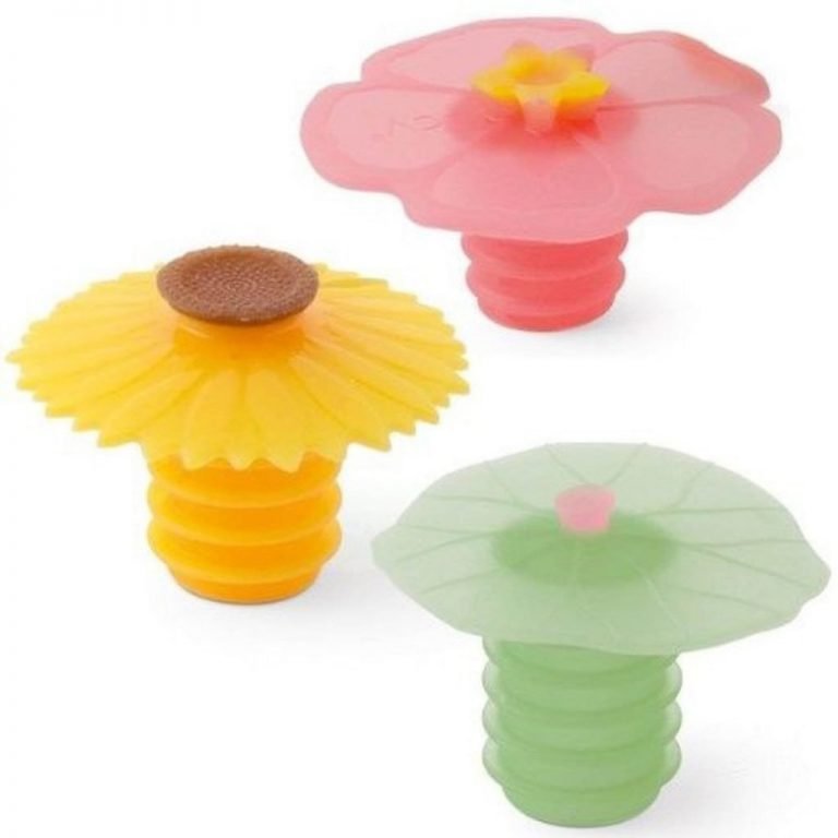 Charles Viancin Wine Bottle Stopper - Lily Pad Sunflower & Hibiscus