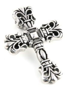 Mens Big Stainless Steel Fleur De Lis Cross Pendant Necklace. Mechanic Style .. 11 57 ee2844ea 0a0c 42a9 bf41 0535d30667fd