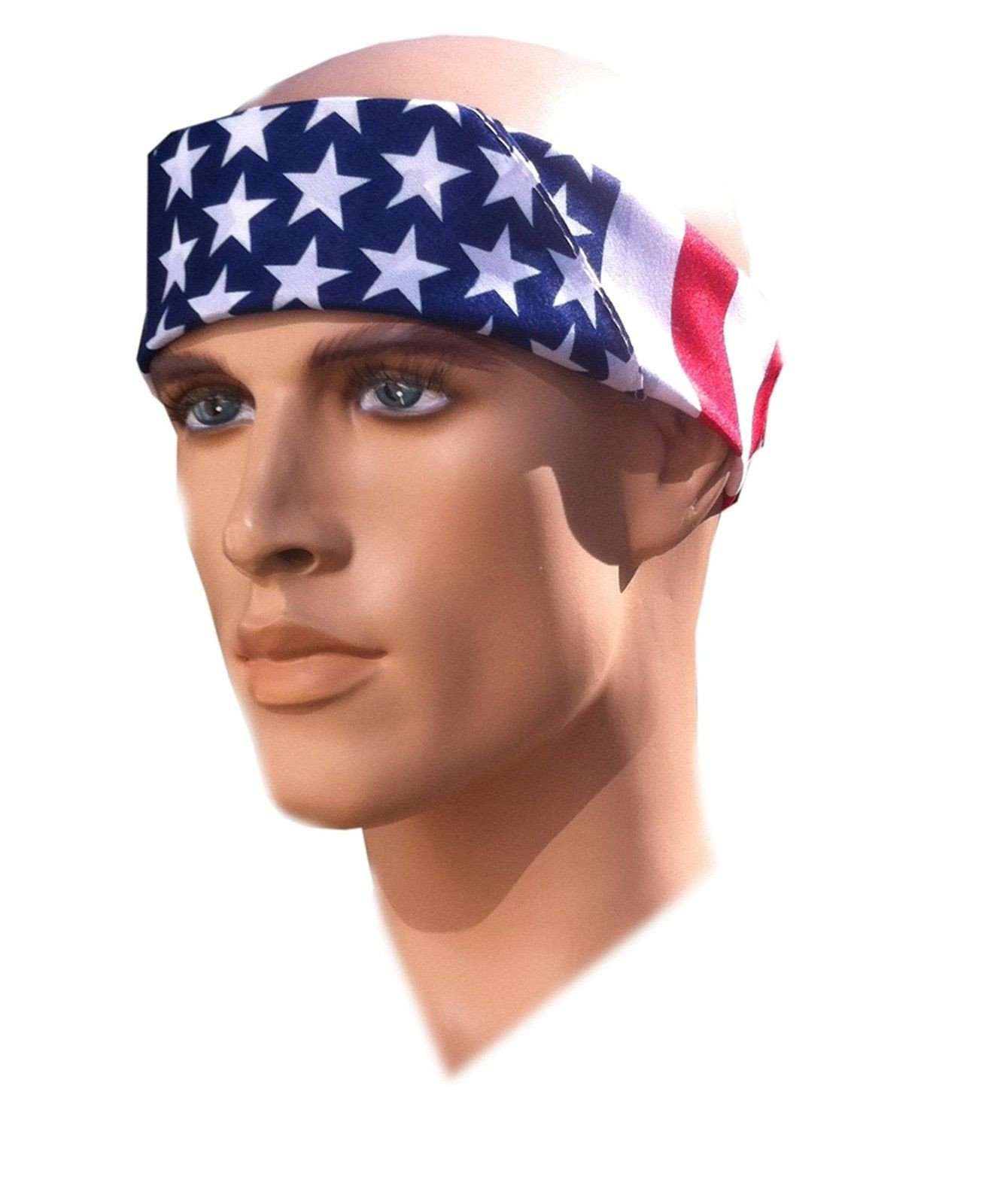 Costume Adventure American Flag Bandana Headband Us Bandana For Men Usa ...