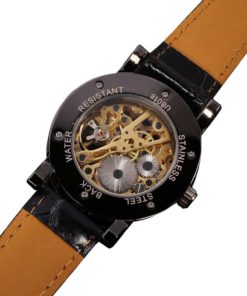 Men's Mechanical Wrist Watch With Elegant Skeleton Dial Black 15 57 ef7d706e c80d 485d 99bf f85da8172cd0