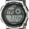 Casio Men's Ae1000Wd-1Avcf Silver-Tone Digital Watch