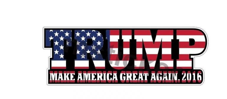 2X Donald Trump Make America Great Again 2016 Usa Sticker Decal Car Truck Bum..