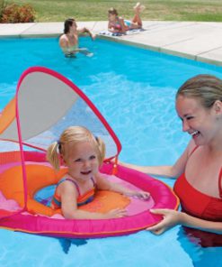 Alternative view of Swimways Baby Spring Float Sun Canopy (Pink) Pink