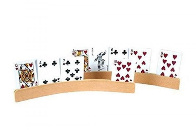 Chh - Playing Card Holder Curved Wood (1-Pack Of 2) 1-Pack