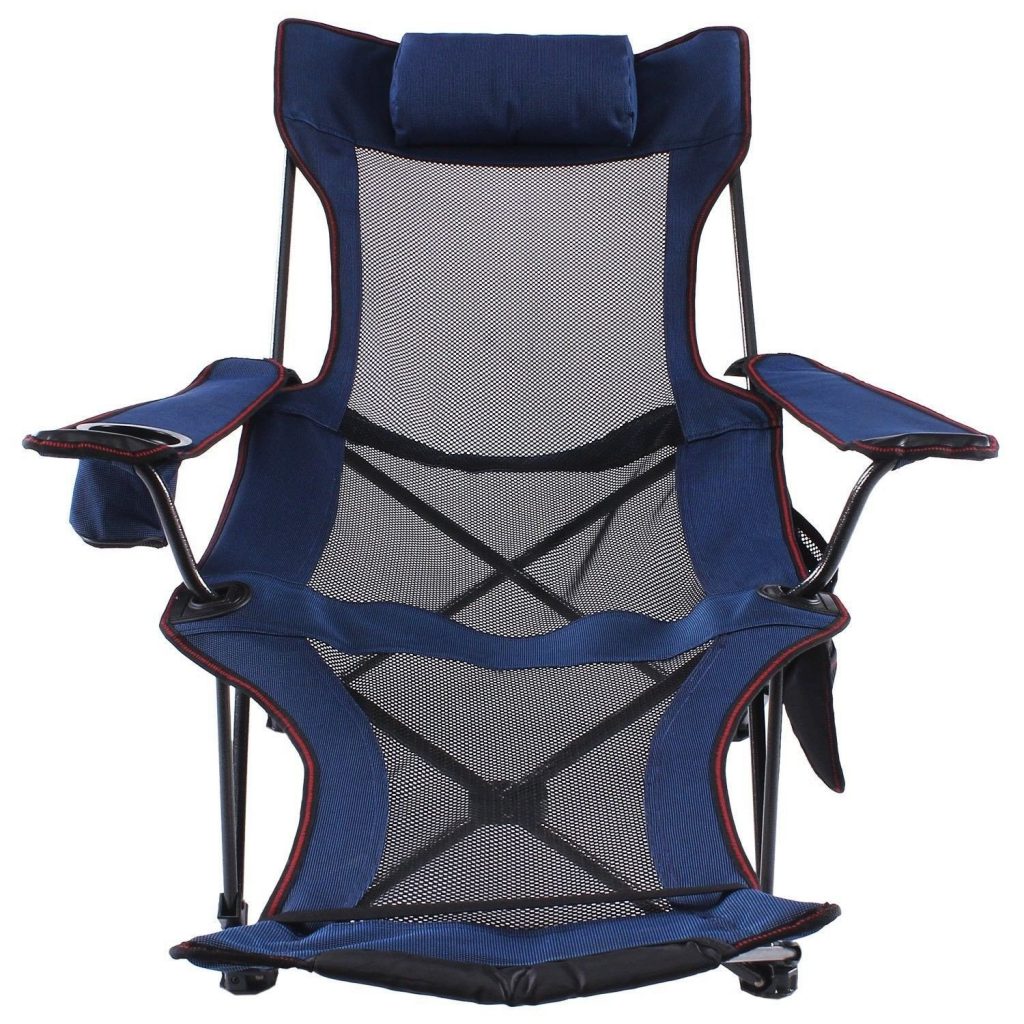 Camp Solutions Oversize Reclining Quad Chair Blue(Long) Swiftsly