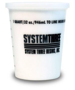 System Three 3145S16 White Glass Microspheres 1 Quart Tub