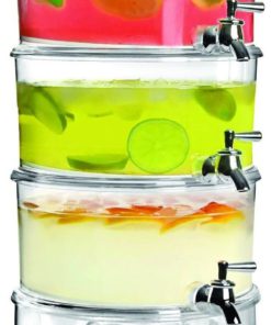 Alternative view of Jumbl Stackable 3-Tier Beverage Dispenser W/Ice Chamber Base & Cooling Shafts