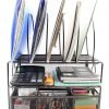 Easypag Mesh Desk Organizer Tray With 5 Stacking Sorter Sections Double Lette..