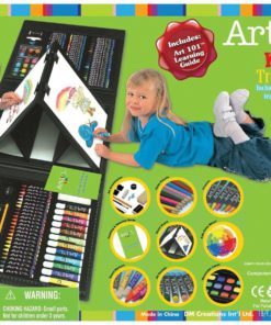 Alternative view of Art 101 Kids 179-Piece Double Sided Trifold Easel Art Set